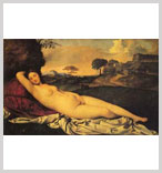 油画欣赏:入睡的维纳斯